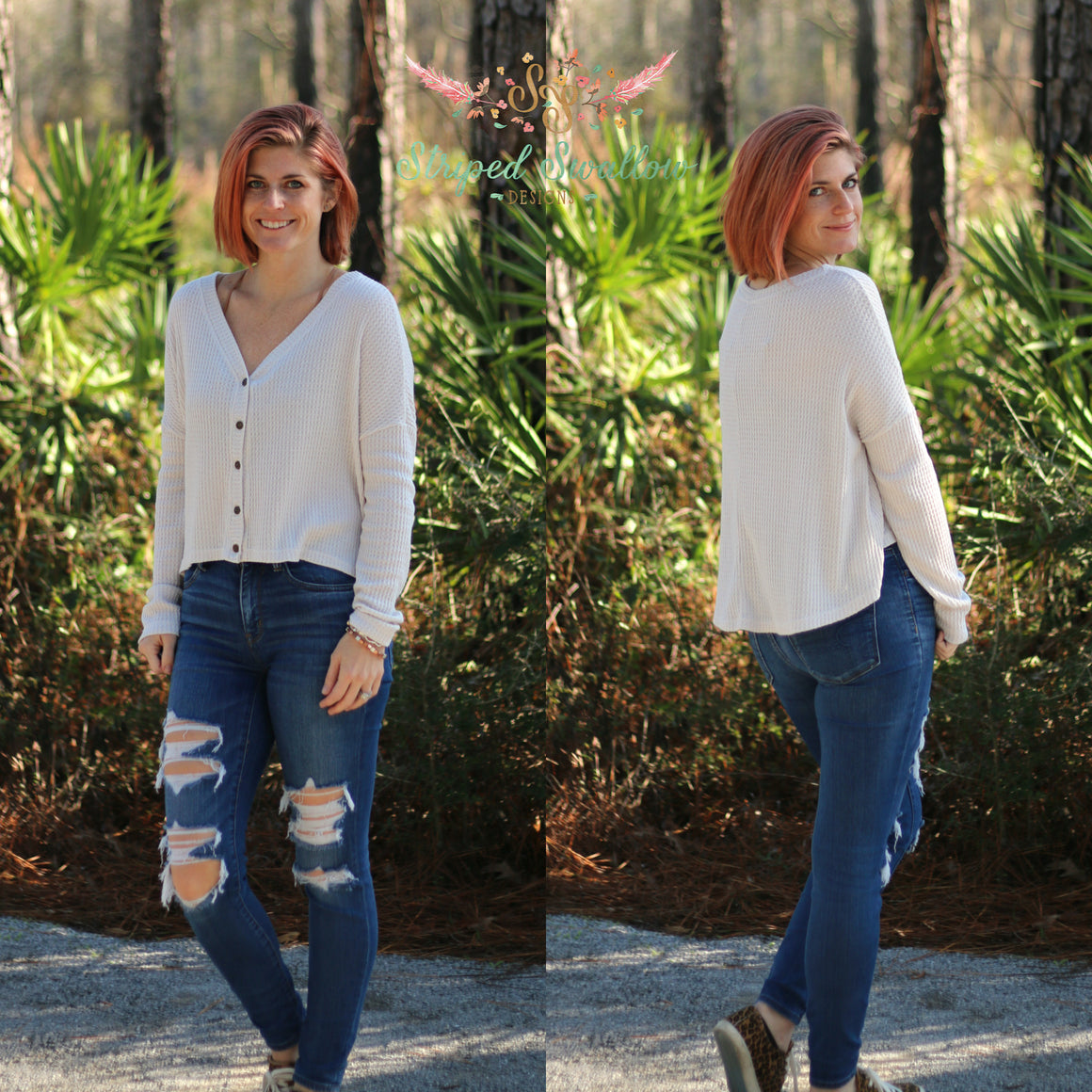 Nightingale Cardigan and Hi-Low Crop PDF Pattern Women XS-XXXL